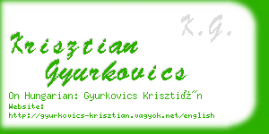 krisztian gyurkovics business card